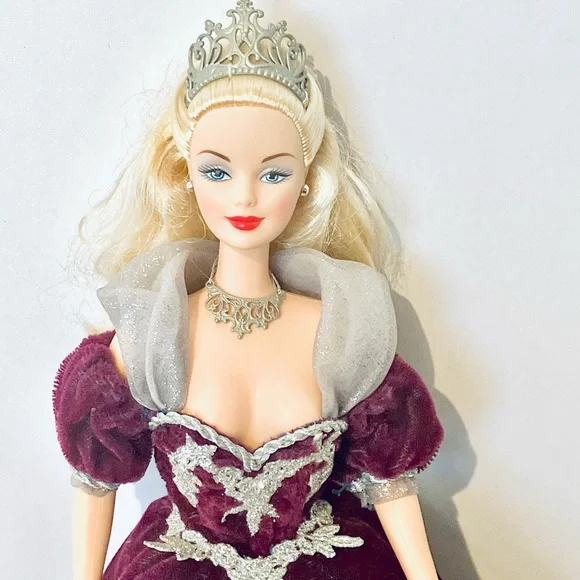 Barbie Millennial Princess Doll in Burgundy Gown. RARE - Picture 4 of 8